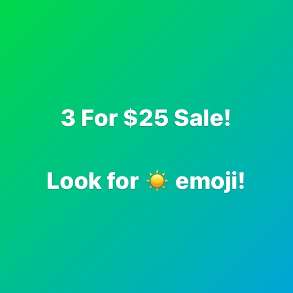 Any item with a ☀️ emoji is 3 for $25! - Picture 2 of 2